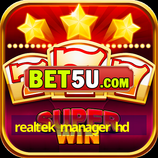 realtek manager hd